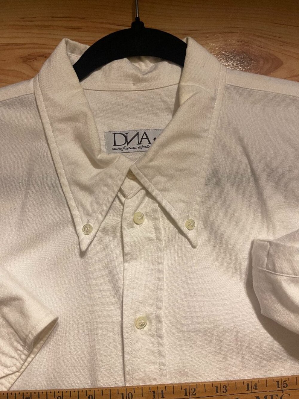 DNA groove white oxford long sleeve shirt - XL